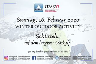  Winter Outdoor Activity - Sledging in Stöckalp 2020